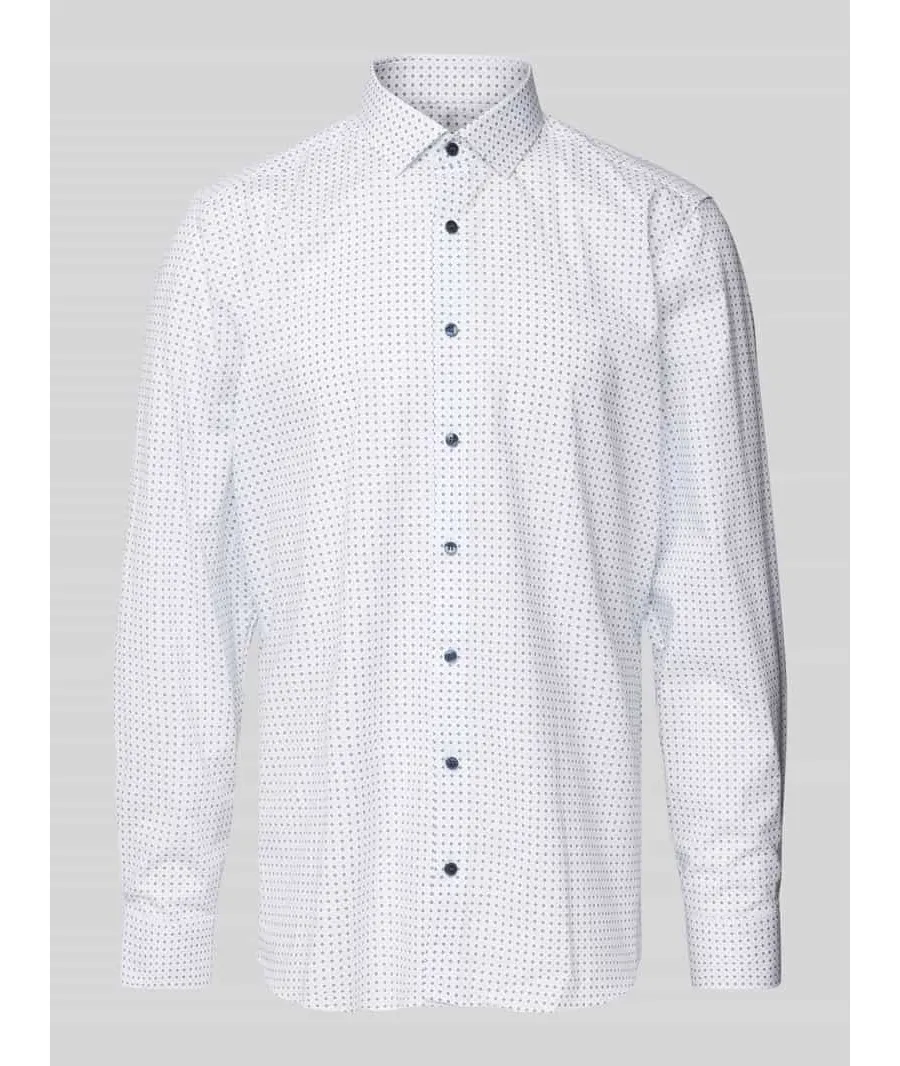 obrazek 1 Koszula biznesowa o kroju slim fit z nadrukiem na całej powierzchni