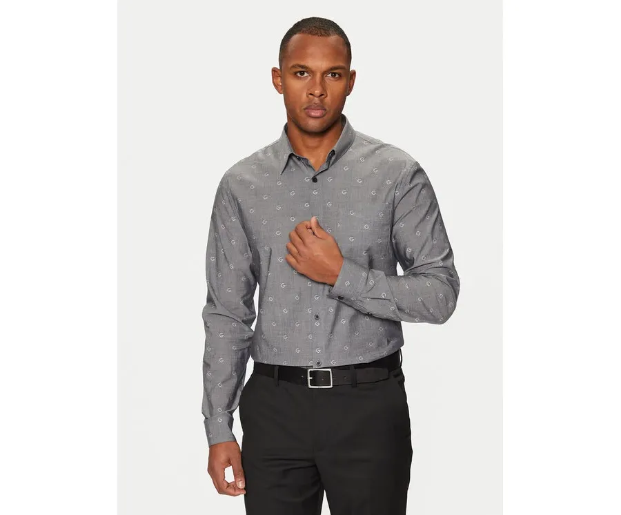 obrazek 1 Guess Koszula M5RH05 WFXX1 Szary Regular Fit