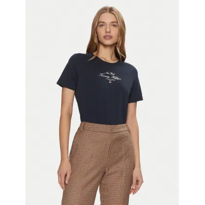 Zdjęcie Tommy Hilfiger T-Shirt WW0WW43895 Granatowy Regular Fit