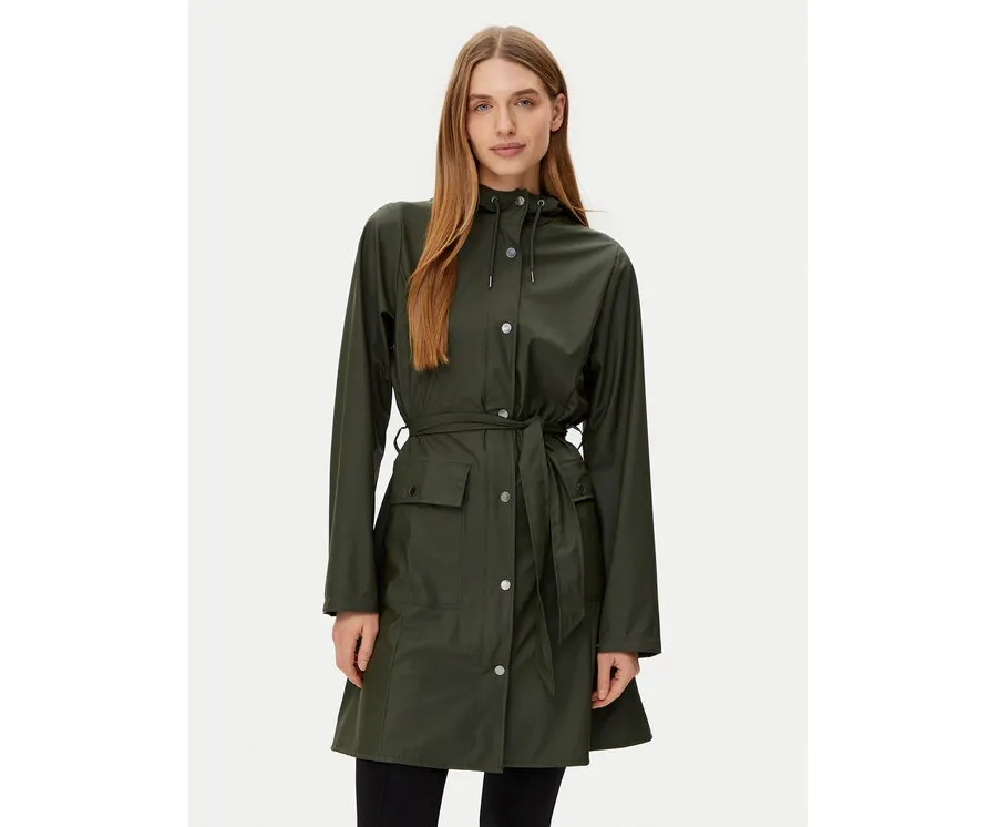 obrazek 1 Rains Kurtka przeciwdeszczowa 18130 Zielony Regular Fit