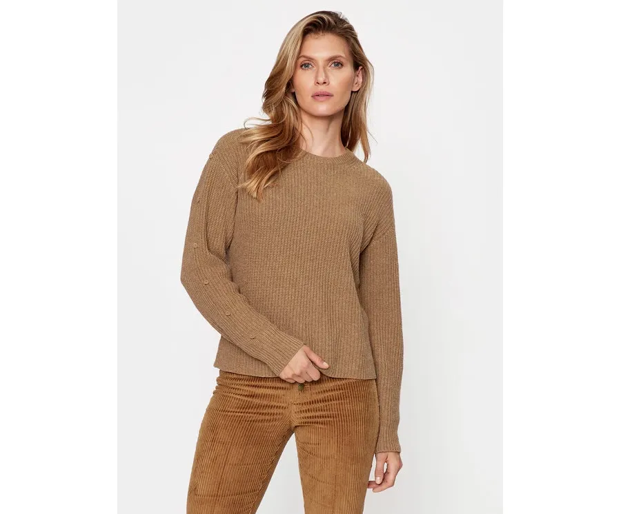 obrazek 1 TWINSET Sweter 232TT3330 Brązowy Regular Fit