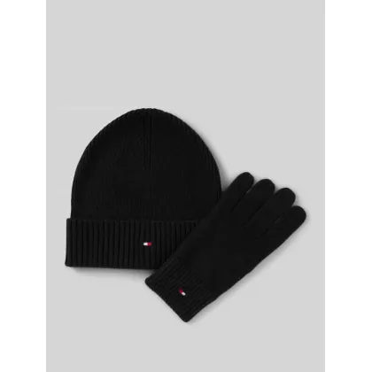 Zdjęcie Czapka beanie i rękawiczki z domieszką kaszmiru w zestawie