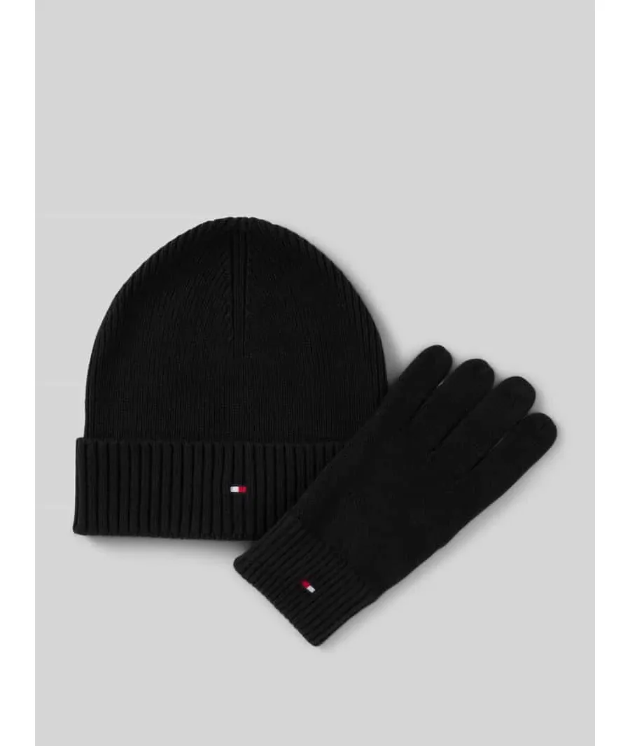 obrazek 1 Czapka beanie i rękawiczki z domieszką kaszmiru w zestawie