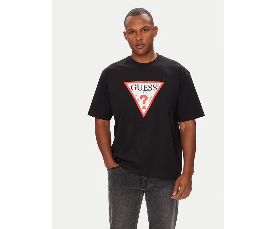 obrazek 1 Guess Jeans T-Shirt M4YI45 K8FQ4 Czarny Oversize