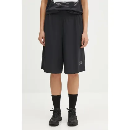 Zdjęcie MM6 Maison Margiela szorty damskie kolor czarny gładkie high waist S52MU0131.M35417
