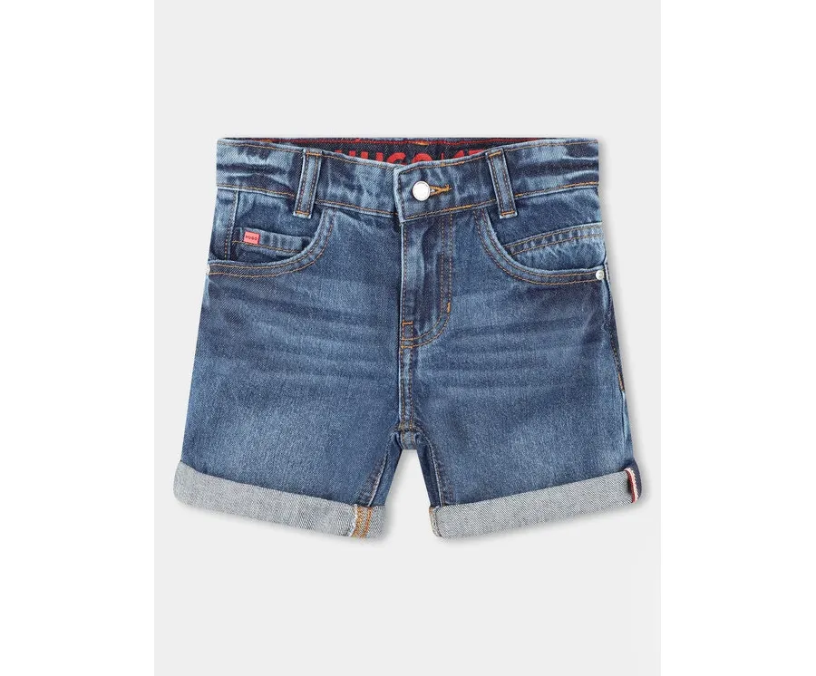 obrazek 1 Hugo Szorty jeansowe G00041 S Granatowy Regular Fit HUGO