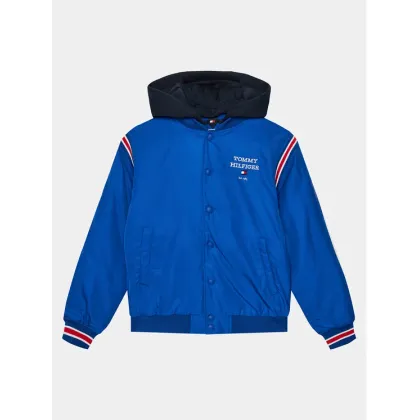 Zdjęcie Tommy Hilfiger Kurtka bomber Th Logo Bomber Jacket KB0KB08742 Niebieski Regular Fit