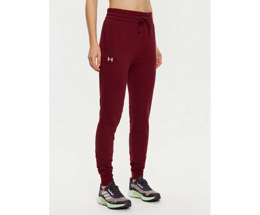 obrazek 1 Under Armour Spodnie dresowe Ua Rival Fleece Jogger 1379438 Bordowy Loose Fit