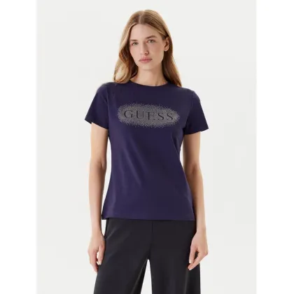 Zdjęcie Guess T-Shirt V5YI08 J1314 Granatowy Regular Fit