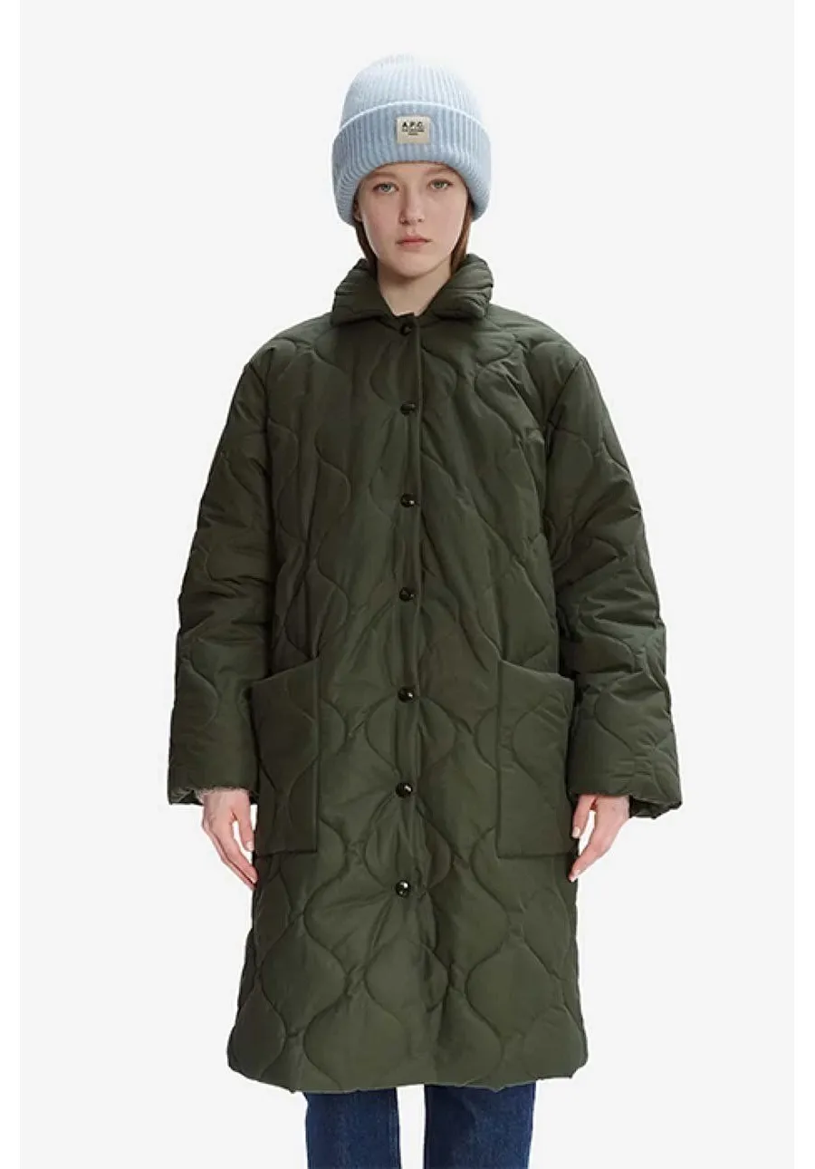 obrazek 1 A.P.C. kurtka Manteau Sarah damska kolor zielony przejściowa COEZV.F01502-MILITARYKH