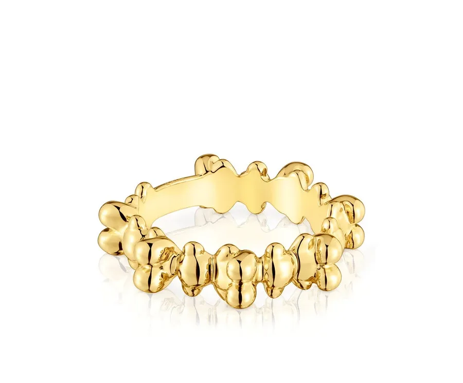 obrazek 1 TOUS Pierścionek Bold Bear 1004200712 Złoty