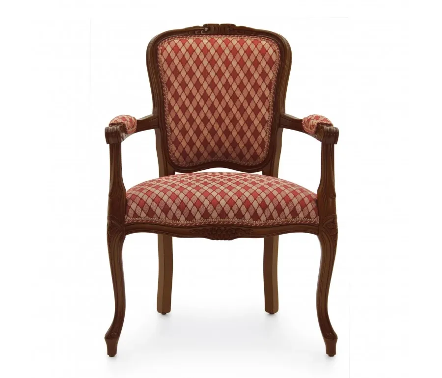 obrazek 3 Wzorzysty elegancki fotel w stylu ludwikowskim - Sevensedie
