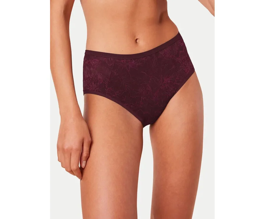 obrazek 1 Triumph Figi klasyczne z wysokim stanem Amourette Charm 10216997 Bordowy