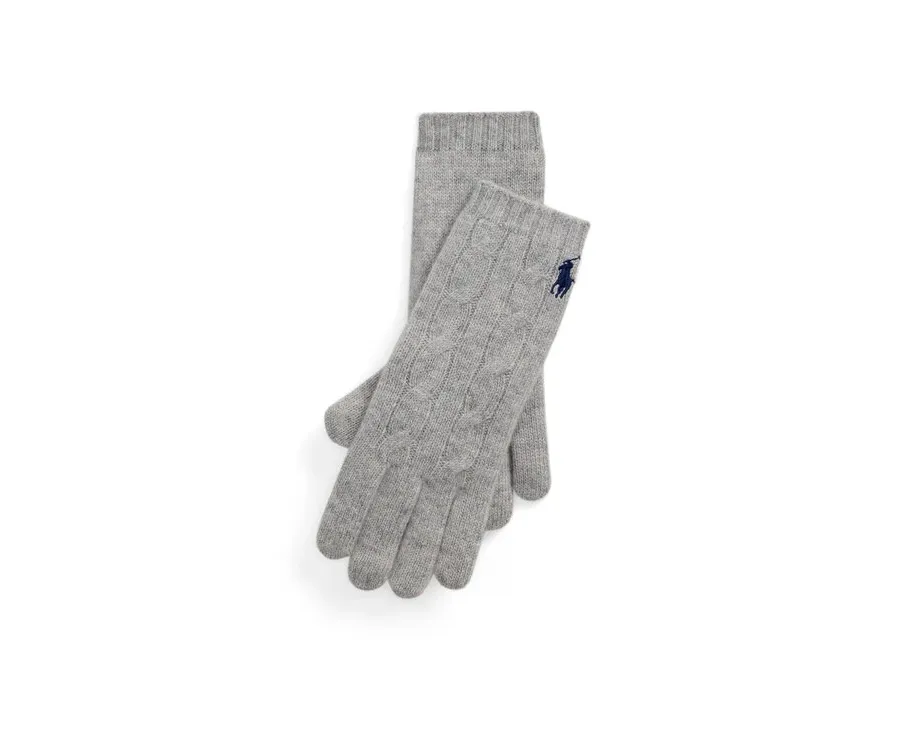 obrazek 1 Polo Ralph Lauren Rękawiczki Damskie 455956295003 Szary