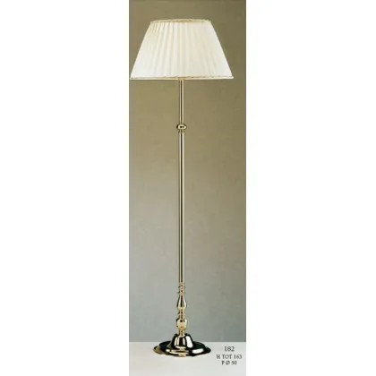 Zdjęcie Stylowa lampa podłogowa z białym stożkowym zwiniętym kloszem - Il Paralume Marina