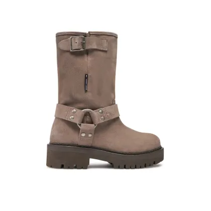 Zdjęcie Tommy Jeans Botki Tjw Urban Biker Boot Suede EN0EN02729 Szary