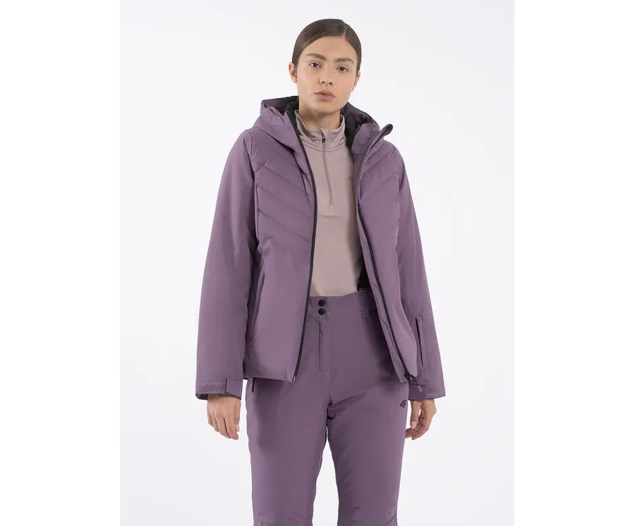 obrazek 1 4F Kurtka narciarska 4FAW23TJACF122 Fioletowy Regular Fit