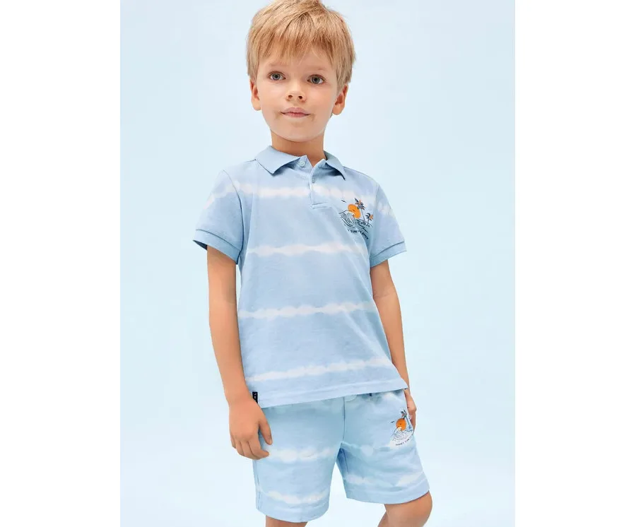 obrazek 1 Mayoral Szorty materiałowe 3238 Błękitny Regular Fit