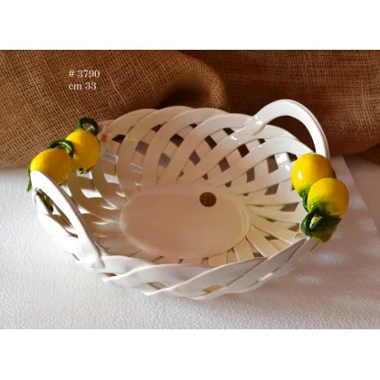 Zdjęcie Elegancki kosz ceramiczny na przekąski