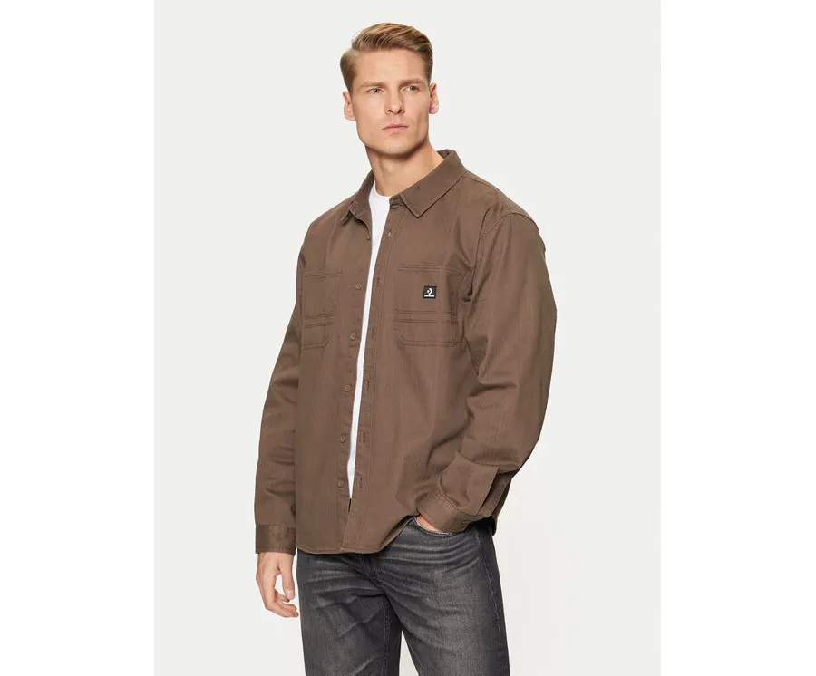 obrazek 1 Converse Koszula 10026973-A02 Brązowy Relaxed Fit