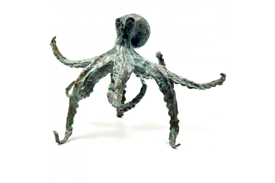 obrazek 1 Gustowna figurka z brązu "Ośmiornica" - stylowy prezent na różne okazje