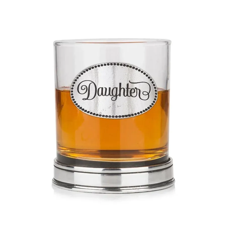 obrazek 1 Szklanka do whisky z monogramem z napisem „Córka” w kolorze miedzi – stylowy prezent dla córki