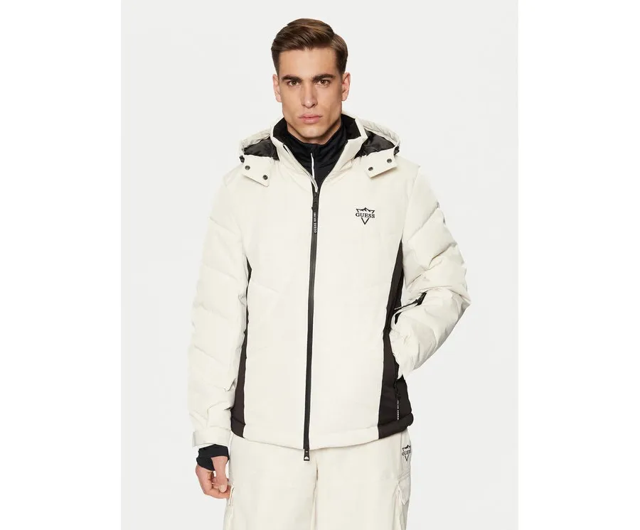 obrazek 1 Guess Kurtka narciarska M4PL3U WH0K0 Écru Regular Fit