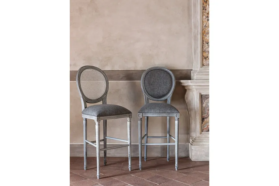 obrazek 2 Unikalne tapicerowane krzesło barowe Mozaic