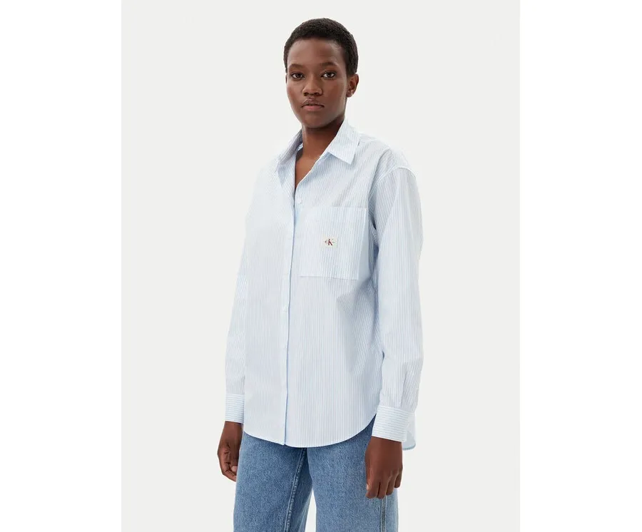 obrazek 1 Calvin Klein Jeans Koszula J20J224436 Błękitny Relaxed Fit