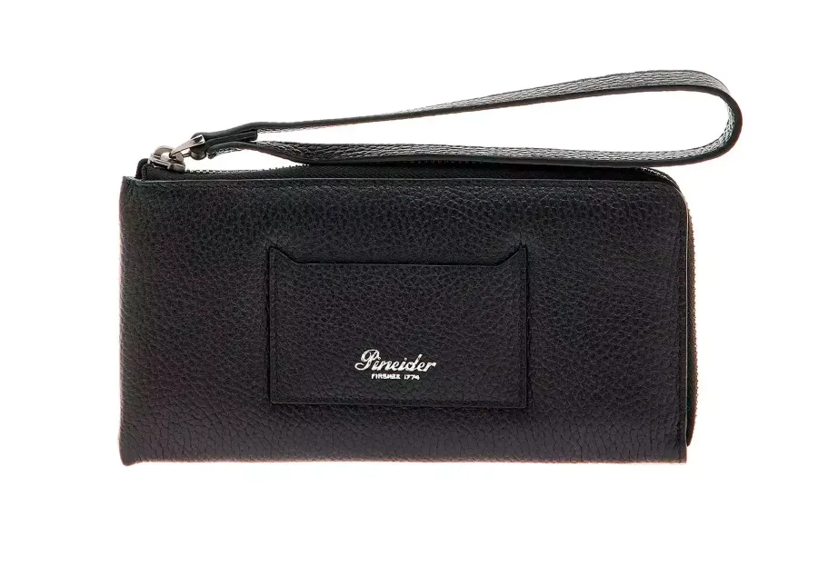 obrazek 7 Elegancki włoski portfel Grained Collection Zip Wallet Arancio