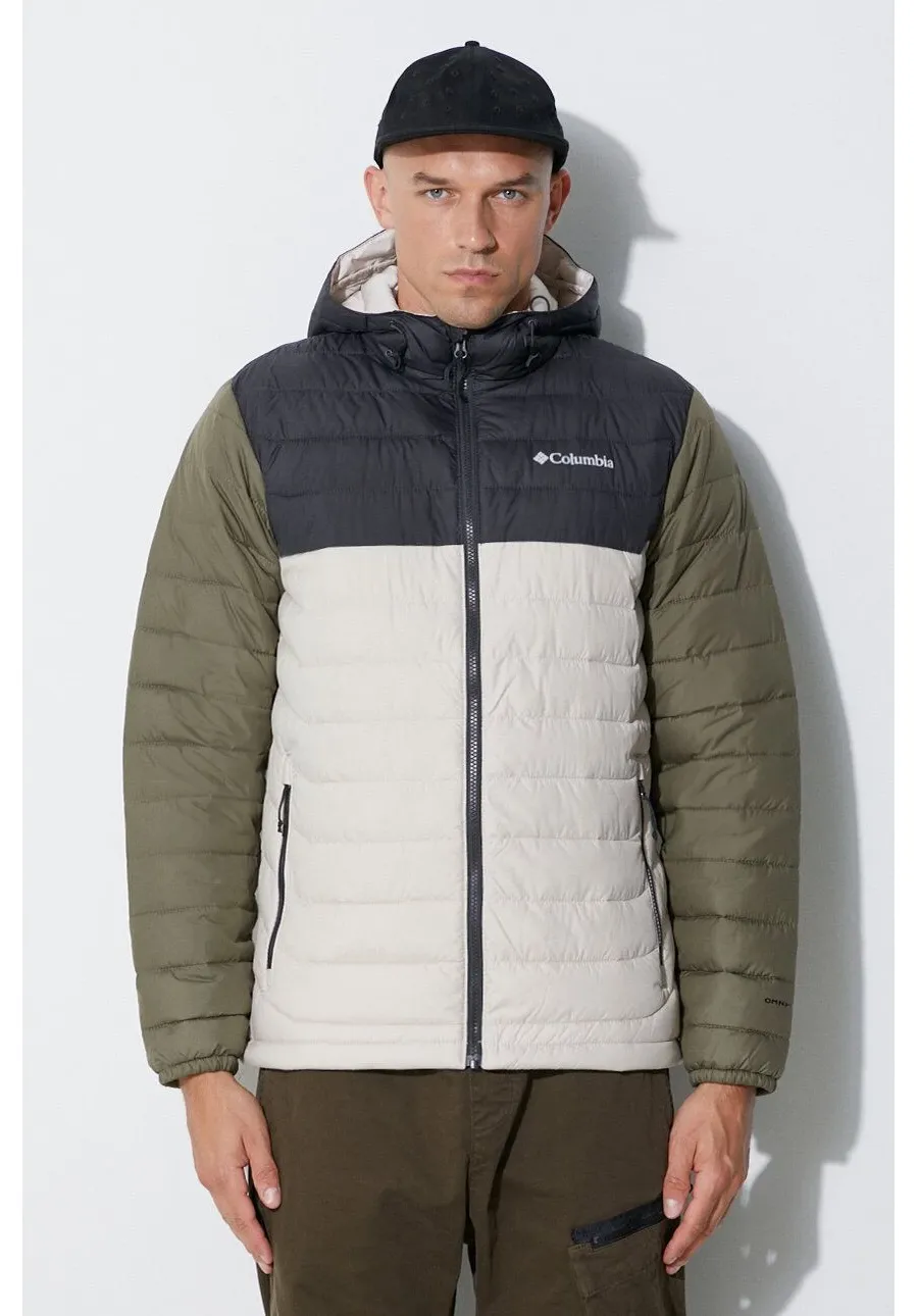 obrazek 1 Columbia kurtka sportowa Powder Lite Hooded Jkt kolor zielony zimowa 1693931