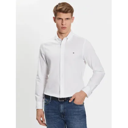 Zdjęcie Tommy Hilfiger Koszula Flex Dobby MW0MW31816 Biały Slim Fit