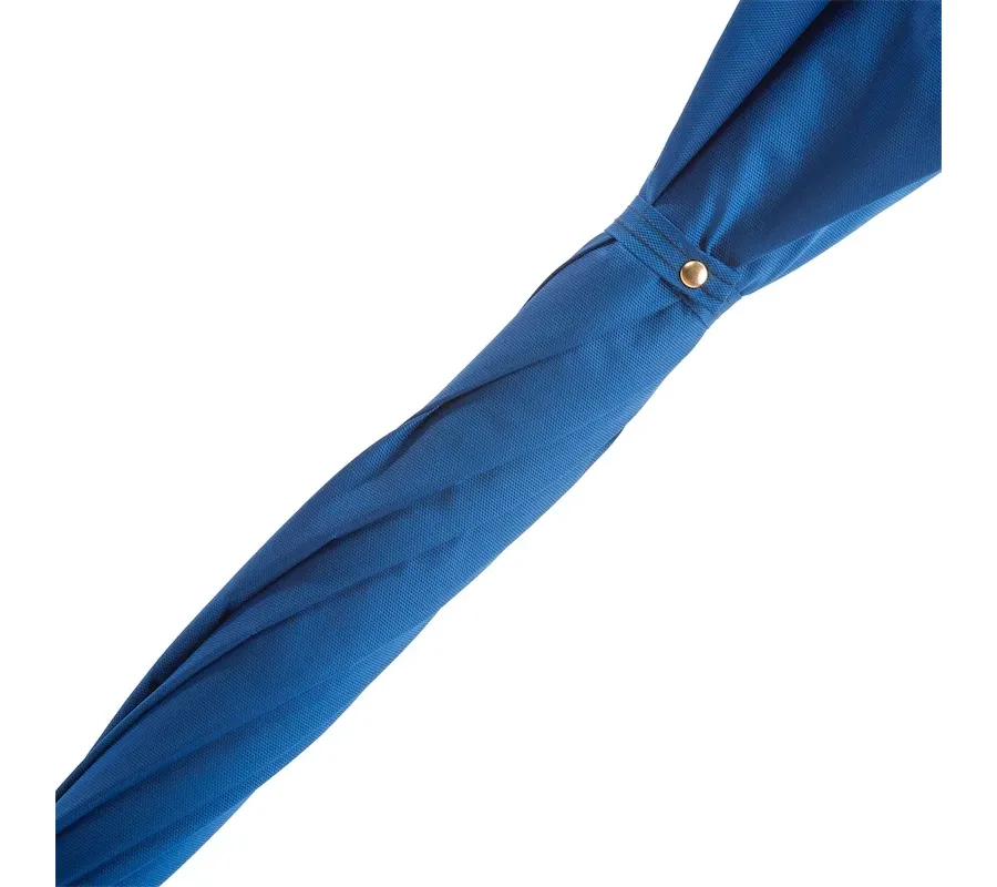obrazek 8 Stylowy niebieski parasol męski z rączką w kształcie złotej głowy lwa – Pasotti