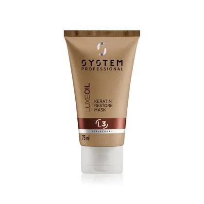 Zdjęcie System Professional LipidCode Luxe Oil Keratin Mask Maska do włosów 75 ml