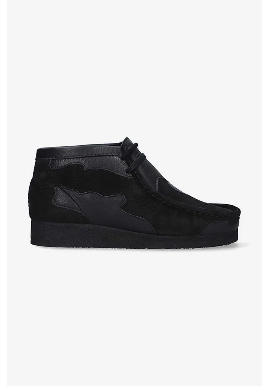 obrazek 1 Clarks Originals półbuty skórzane Wallabee Boot Patch męskie kolor czarny 26163921
