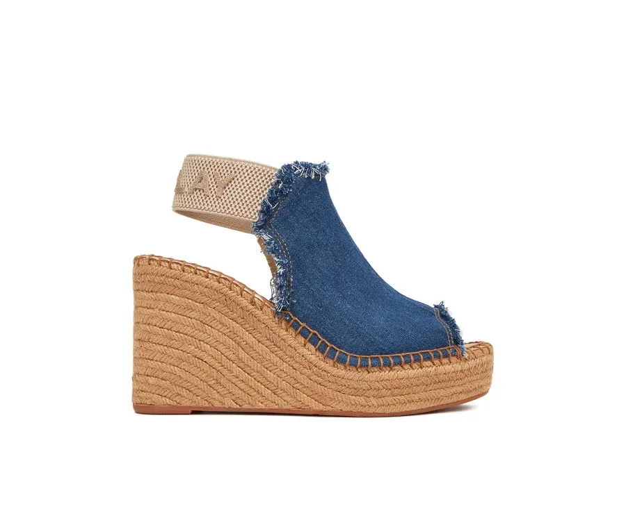 obrazek 1 REPLAY Sandały Jess Tyne Denim Wedge Sandal GWP4G.000.C0036T Niebieski