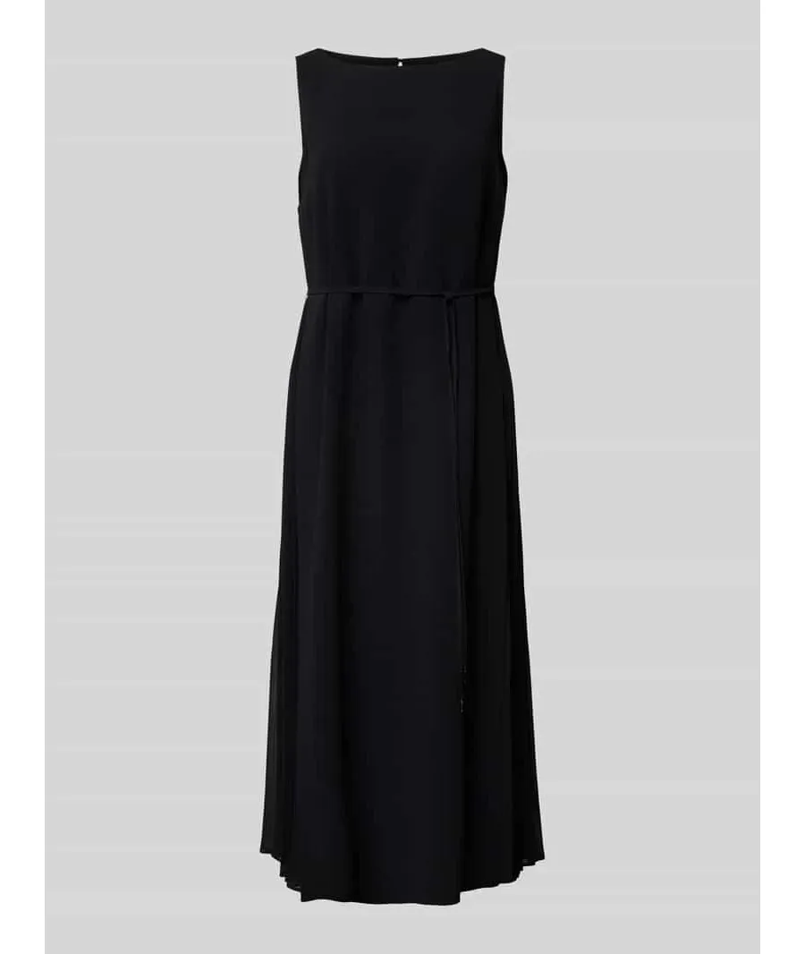 obrazek 1 Sukienka midi w jednolitym kolorze