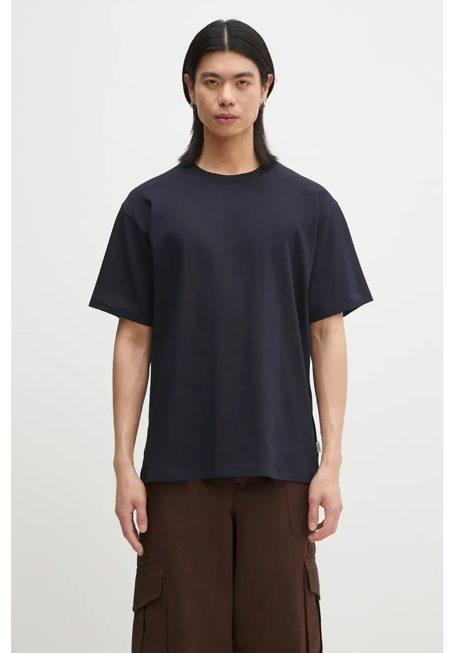 obrazek 1 Norse Projects t-shirt bawełniany Norse Standard Heavy Loose T-shirt męski kolor granatowy gładki N01.0679.7004