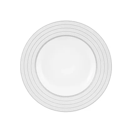Zdjęcie Porcelanowy talerz do zupy Elegant z eleganckim szaro-czarnym wykończeniem - Vista Alegre