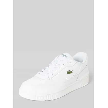 Zdjęcie Sneakersy skórzane z wyhaftowanym logo