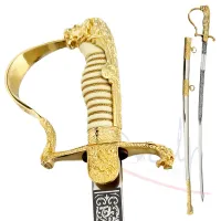 Picture General's saber with a lion's head