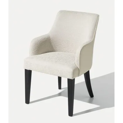 Zdjęcie Wygodne włoskie krzesło tapicerowane Musa z podłokietnikami