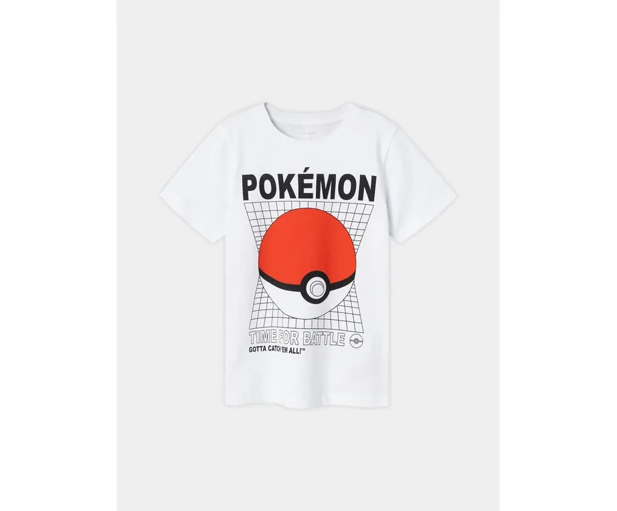 obrazek 1 NAME IT T-Shirt POKEMON 13230851 Biały Regular Fit