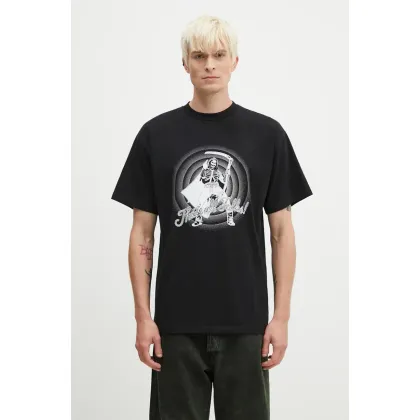 Zdjęcie Aries t-shirt bawełniany That is All Folks SS Tee męski kolor czarny z nadrukiem AR6001901