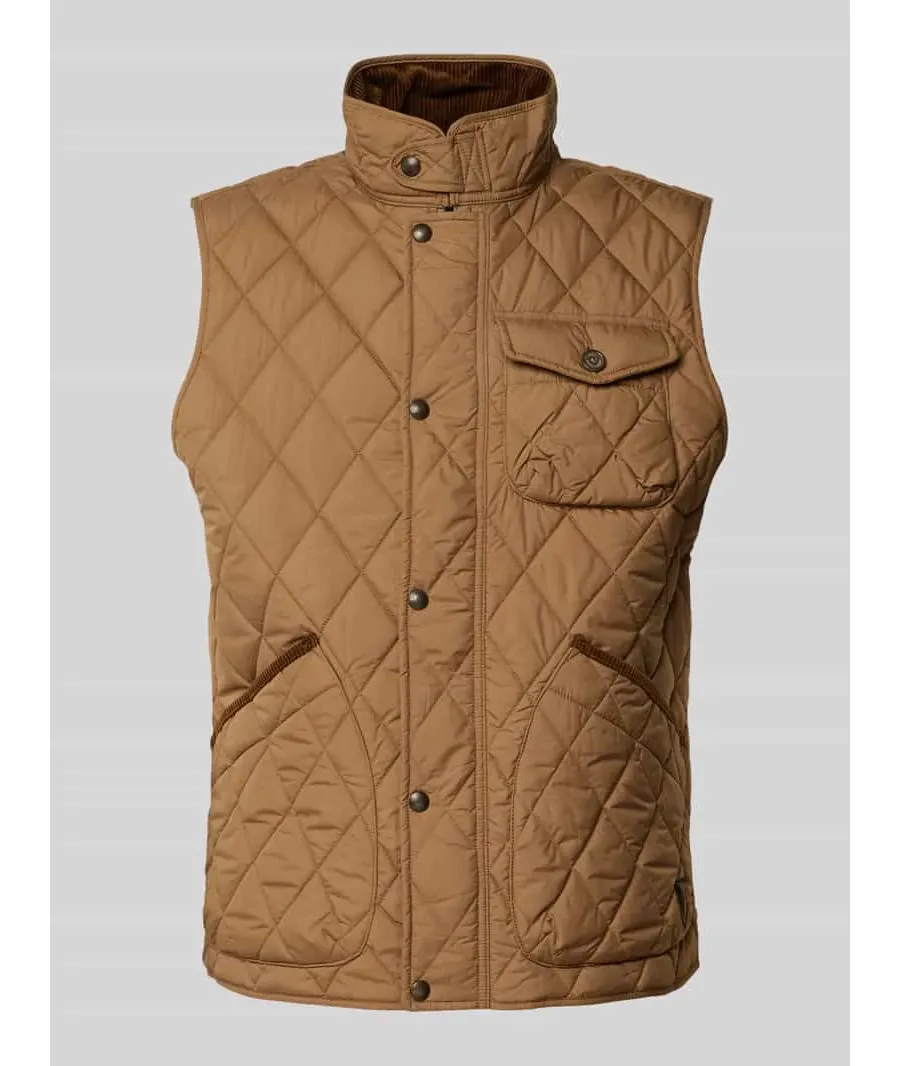 obrazek 1 Kamizelka pikowana o kroju regular fit ze stójką model ‘BEATON’