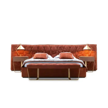 Zdjęcie Designerskie łóżko Cesar z szerokim zagłówkiem, king size - Ulivi Salotti