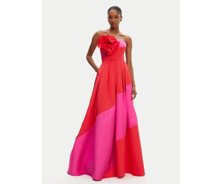 obrazek 1 Babylon Sukienka wieczorowa S00873 Czerwony Regular Fit
