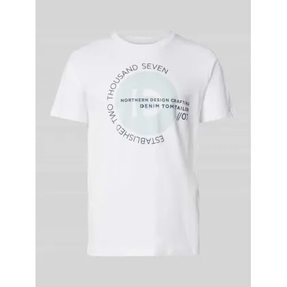 Zdjęcie T-shirt o kroju regular fit z dużym napisem z logo