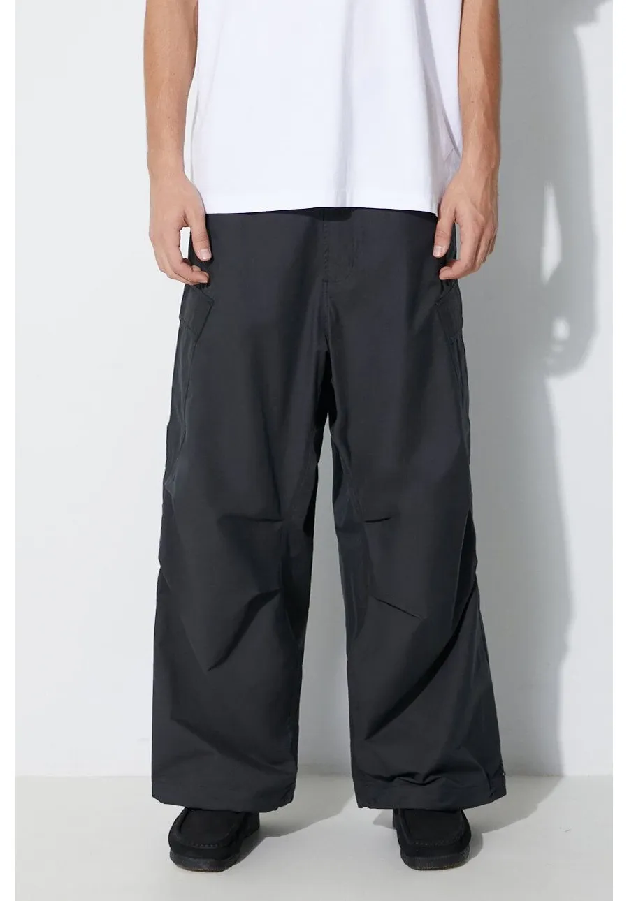 obrazek 1 Maharishi spodnie Oversized Tobi Cargo Snopants męskie kolor czarny w fasonie cargo 4615.BLACK