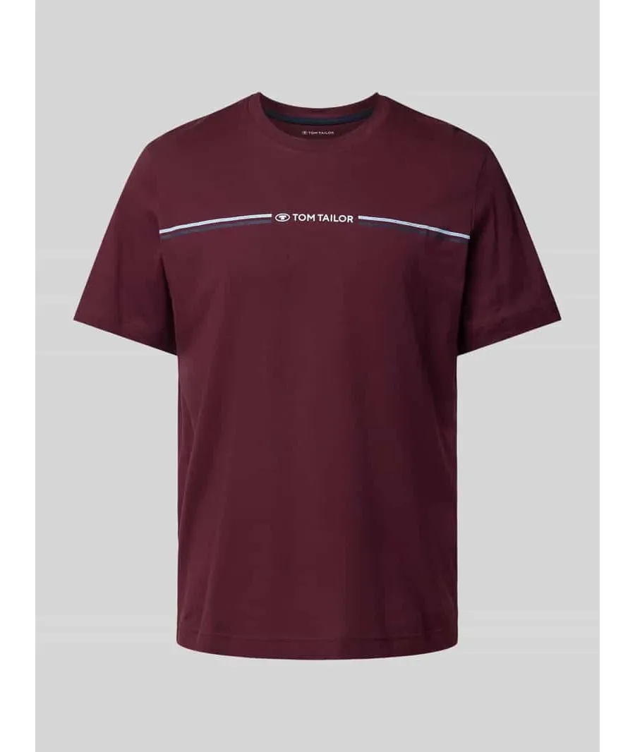 obrazek 1 T-shirt o kroju regular fit z czystej bawełny